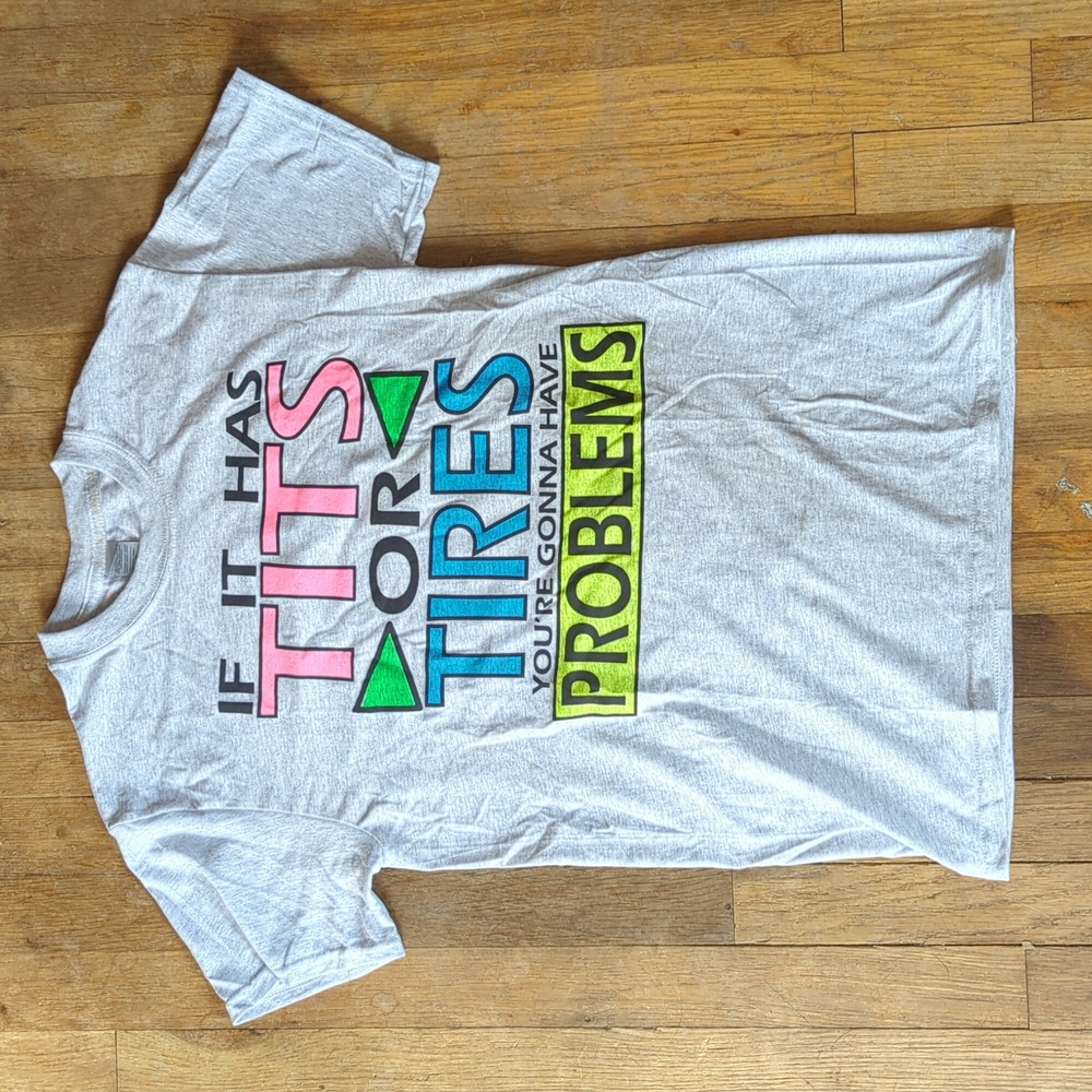 Funny Trucker tee sz small